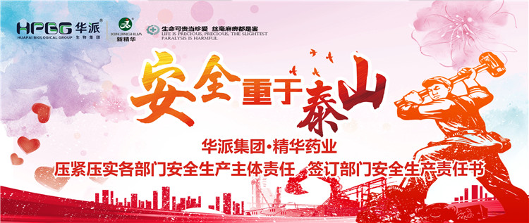 清静重于泰山 |华派集团&bull;必发888药业压紧压实各部分清静生产主体责任 签署部分清静生产责任书